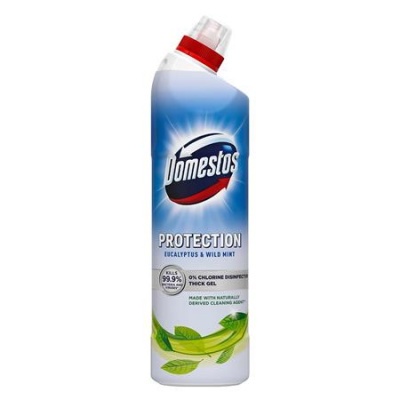 Általános fertőtlenítőszer, klórmentes, 0,7 l, DOMESTOS "Protection", eukaliptusz-vadmenta