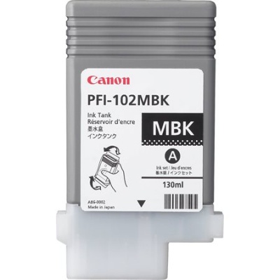 PFI-102MB Tintapatron iPF500, 600, 700 nyomtatókhoz, CANON, matt fekete, 130ml