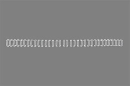 Spirál, fém, 3:1, 12,5 mm, 115 lap, GBC "WireBind", ezüst